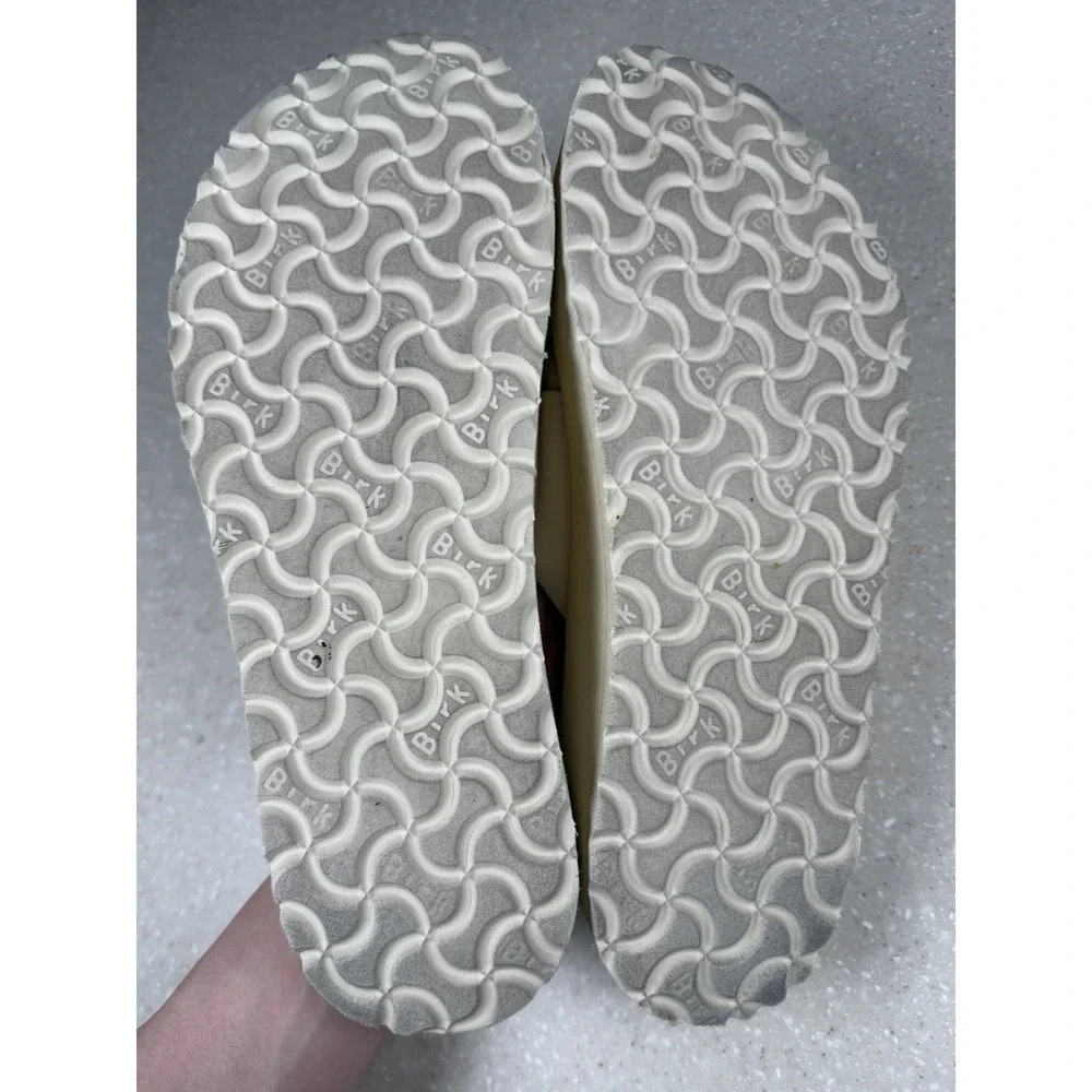 Birkenstock Papillio Almina Women's Sandal Sz 9 Narrow Leather Platform Slip On